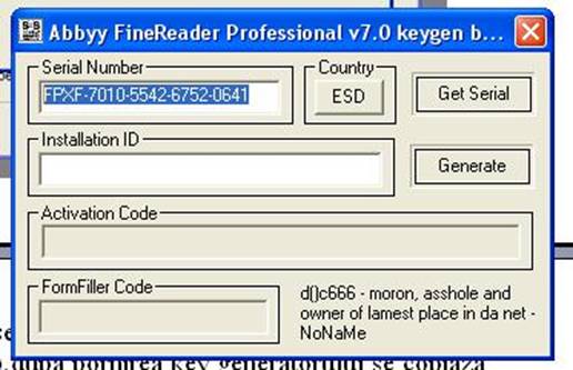abbyy finereader 7.0 professional edition activation code